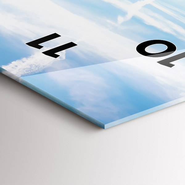 Zegar ścienny pionowy Łąka Lawenda