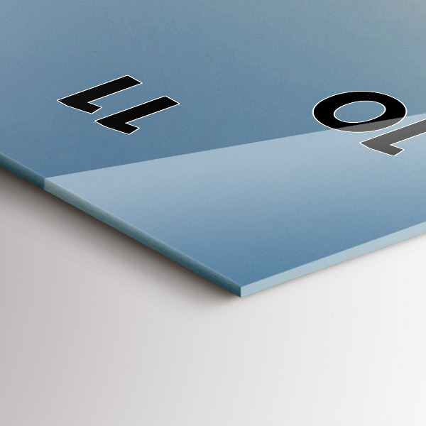 Zegar ścienny pionowy Ciągnik na polu rolniczym