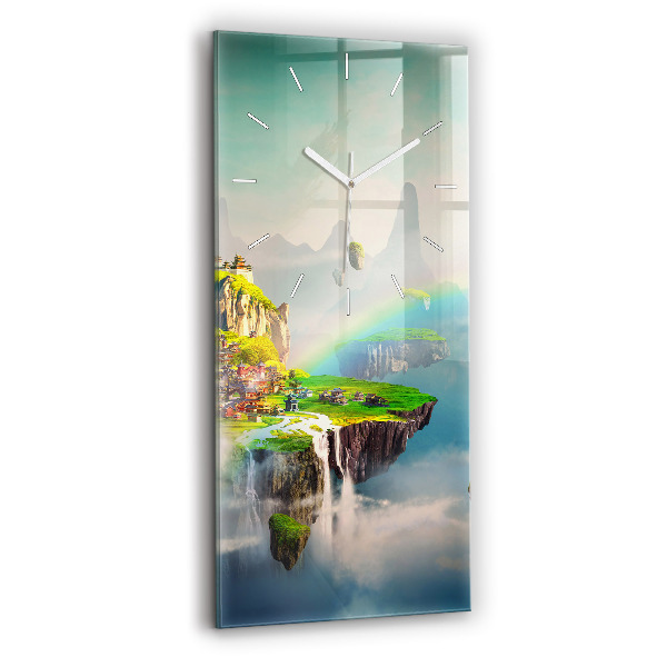 Zegar szklany pionowy Chińskie fantasy