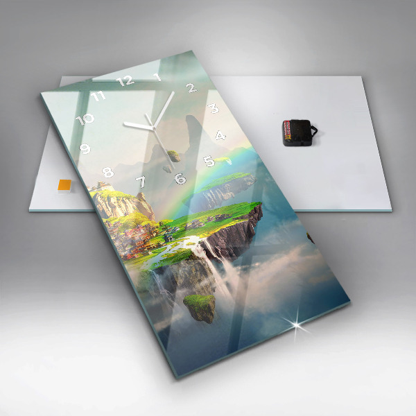 Zegar szklany pionowy Chińskie fantasy