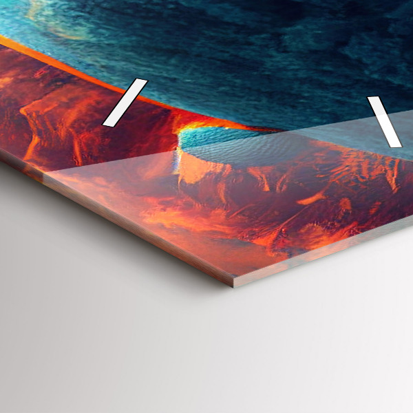 Zegar ścienny pionowy Futurystyczny świat