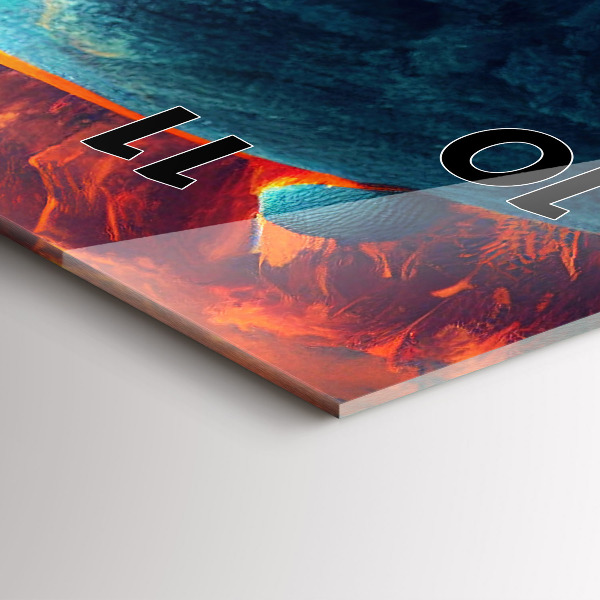 Zegar ścienny pionowy Futurystyczny świat