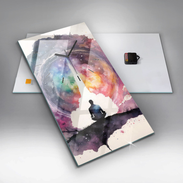 Zegar ścienny pionowy Medytacja styl życia