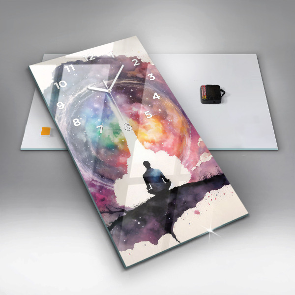 Zegar ścienny pionowy Medytacja styl życia