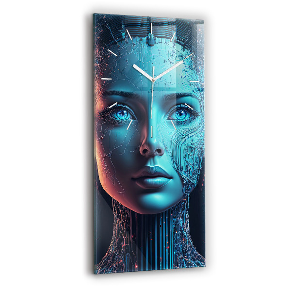 Zegar ścienny pionowy Sztuczna inteligencja