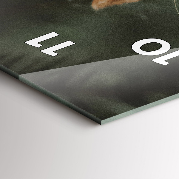 Zegar ścienny pionowy Wiewiórka i dzika natura