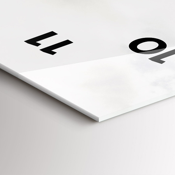 Zegar ścienny pionowy Widok na góry