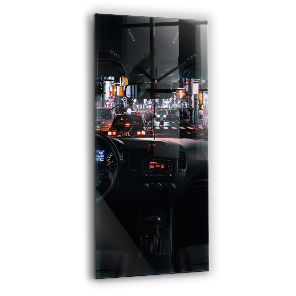 Zegar ścienny pionowy Samochód w Tokio