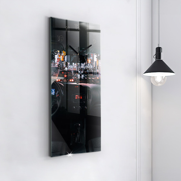 Zegar ścienny pionowy Samochód w Tokio