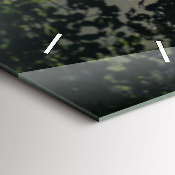 Zegar ścienny pionowy Leśna droga i smugi słońca