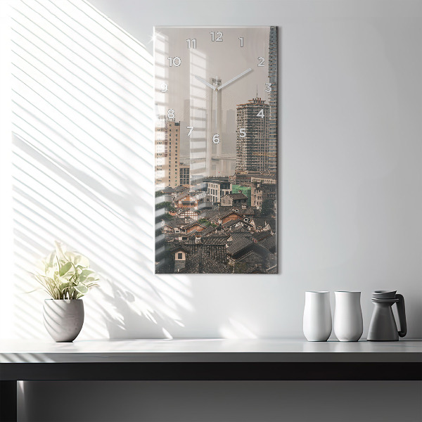 Zegar ścienny pionowy Stare miasto w Chongqing