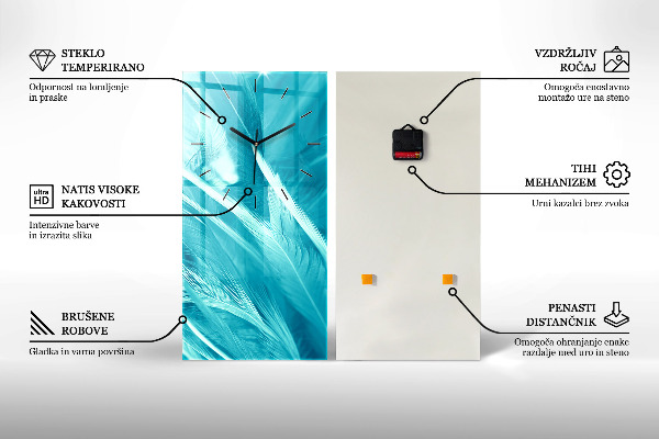 Zegar ścienny pionowy Koza w Dolinie Aosta