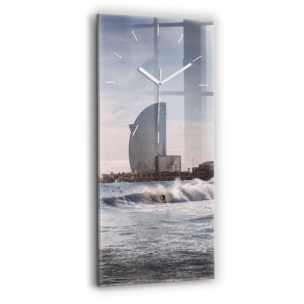 Zegar ścienny pionowy Barcelona Surfer