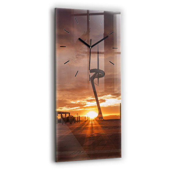 Zegar ścienny pionowy Barcelona Park Olimpijski