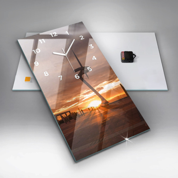 Zegar ścienny pionowy Barcelona Park Olimpijski