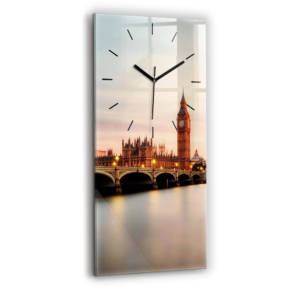 Zegar ścienny pionowy Big Ben panorama Londynu