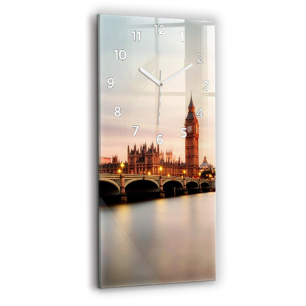 Zegar ścienny pionowy Big Ben panorama Londynu