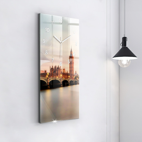 Zegar ścienny pionowy Big Ben panorama Londynu