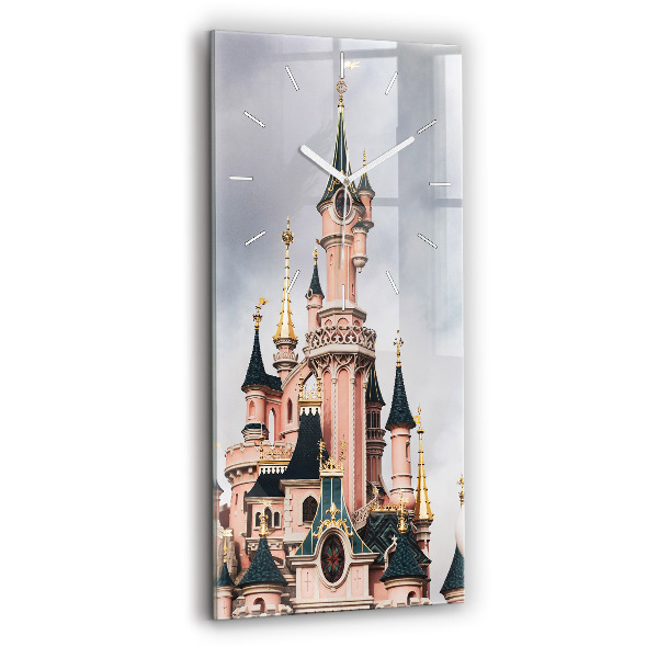 Zegar ścienny pionowy Zamek Disneyland w Paryżu