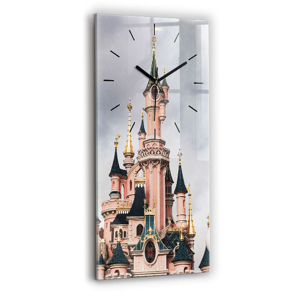 Zegar ścienny pionowy Zamek Disneyland w Paryżu