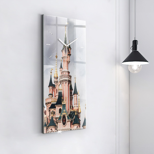 Zegar ścienny pionowy Zamek Disneyland w Paryżu