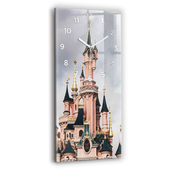 Zegar ścienny pionowy Zamek Disneyland w Paryżu