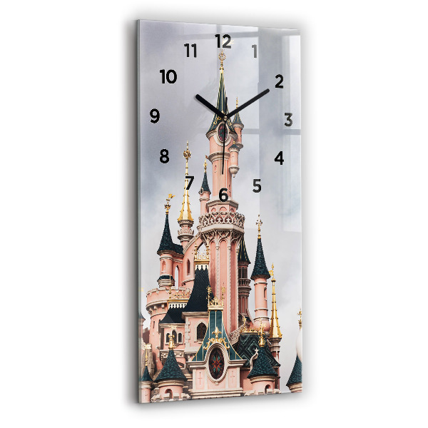 Zegar ścienny pionowy Zamek Disneyland w Paryżu