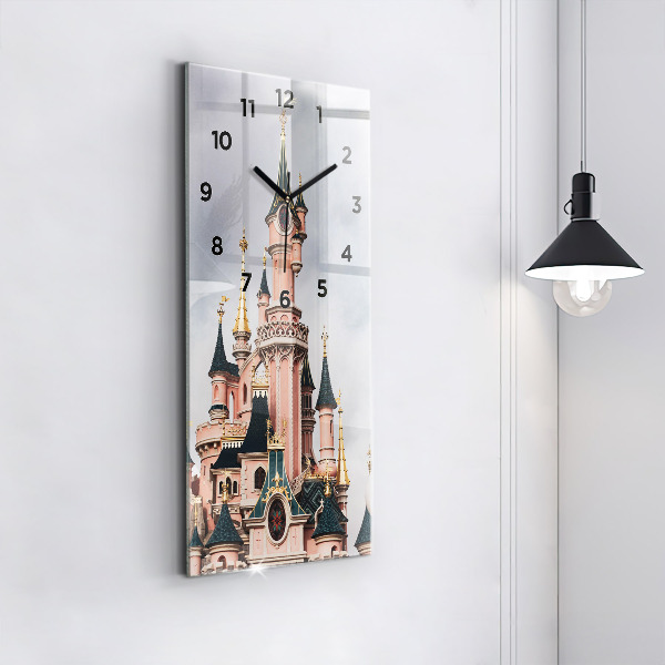Zegar ścienny pionowy Zamek Disneyland w Paryżu