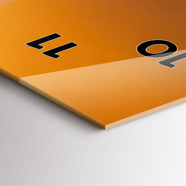 Zegar ścienny pionowy Oświetlona Wieża Eiffla