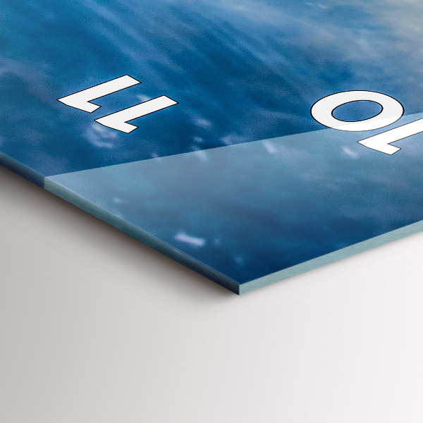 Zegar szklany pionowy Wschód słońca Morze Bałtyckie