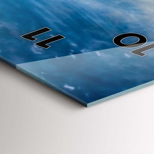 Zegar szklany pionowy Wschód słońca Morze Bałtyckie