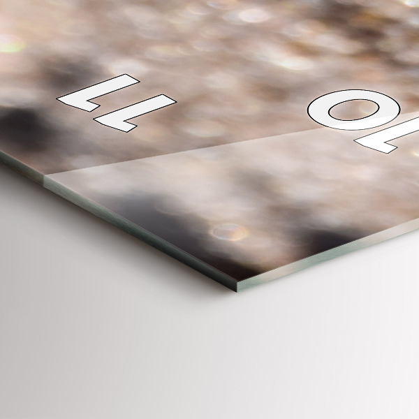 Zegar szklany pionowy Muszelki na plaży