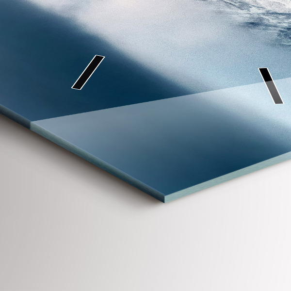 Zegar ścienny pionowy Zimowy pejzaż gór Tatr