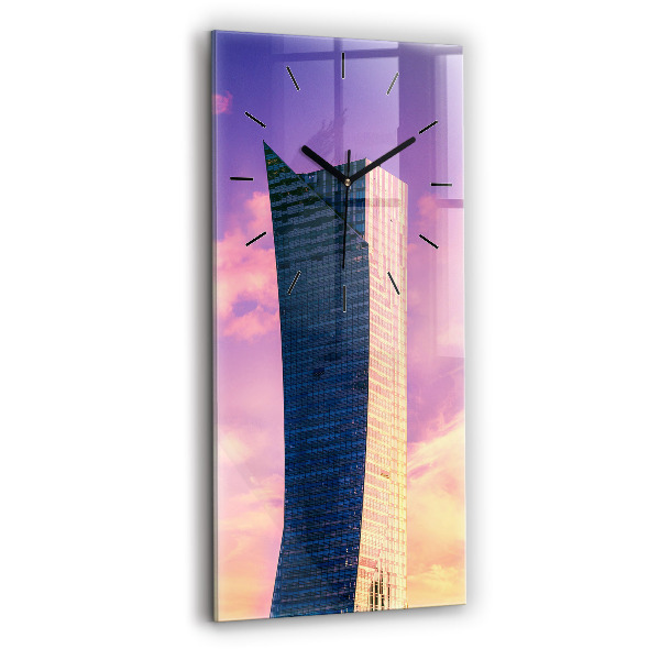 Zegar ścienny pionowy Drapacz chmur w Warszawie