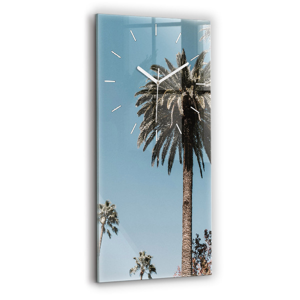 Zegar ścienny pionowy Palmy w Los Angeles
