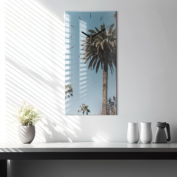Zegar ścienny pionowy Palmy w Los Angeles