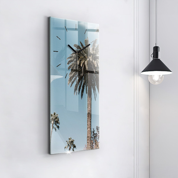 Zegar ścienny pionowy Palmy w Los Angeles