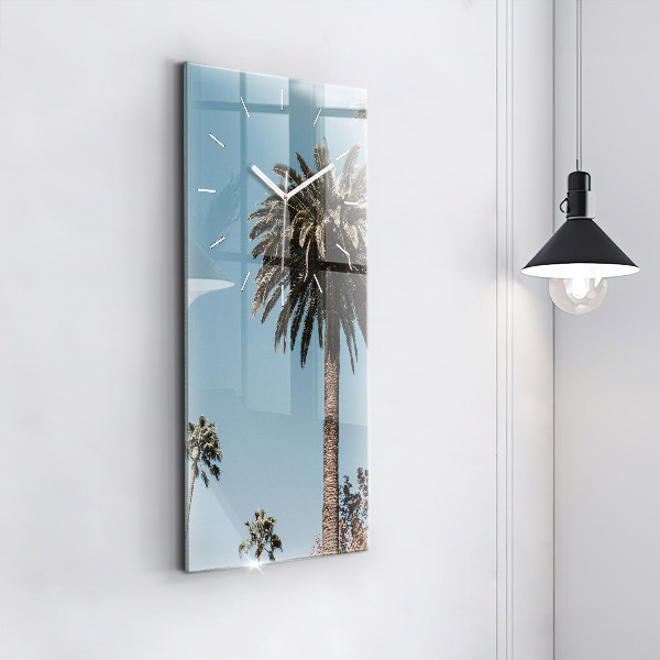 Zegar ścienny pionowy Palmy w Los Angeles