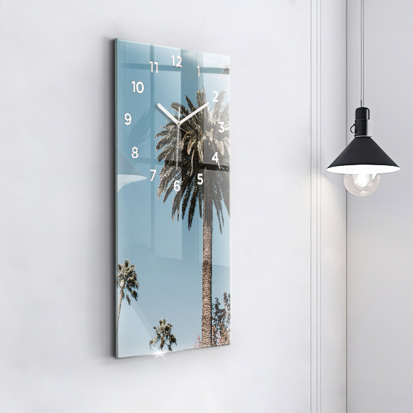 Zegar ścienny pionowy Palmy w Los Angeles