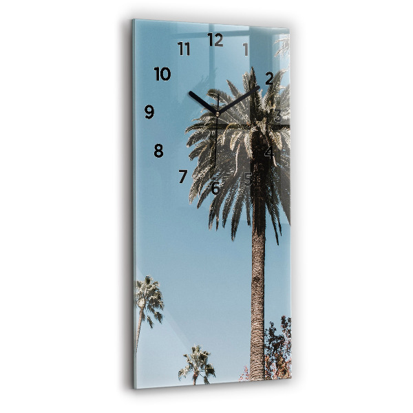 Zegar ścienny pionowy Palmy w Los Angeles