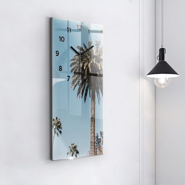 Zegar ścienny pionowy Palmy w Los Angeles