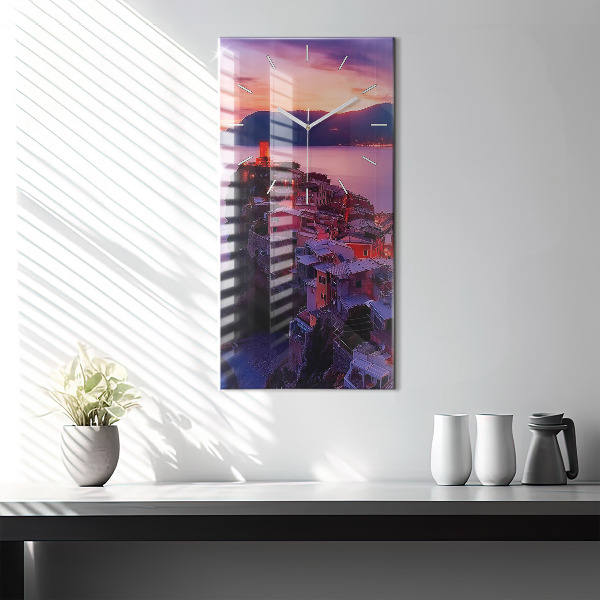 Zegar ścienny pionowy Napis Memories