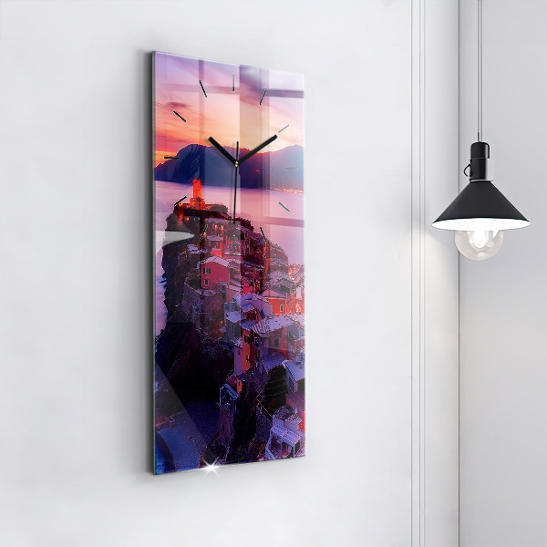 Zegar ścienny pionowy Napis Memories