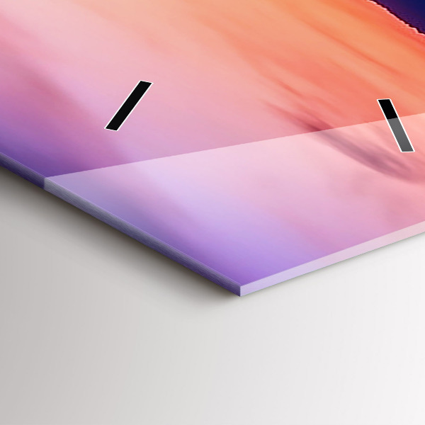 Zegar ścienny pionowy Napis Memories