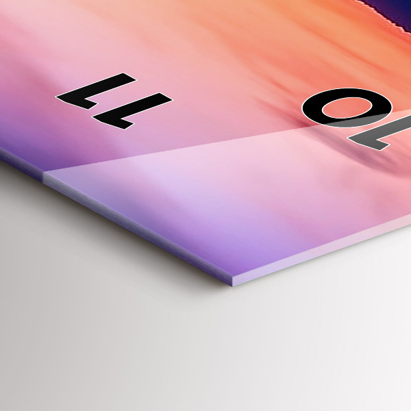 Zegar ścienny pionowy Napis Memories