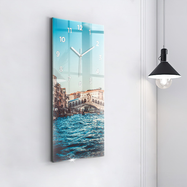 Zegar ścienny pionowy Most Rialto w Wenecji