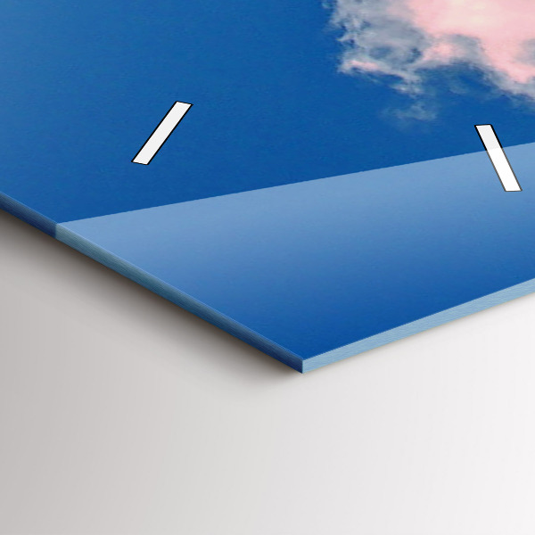 Zegar ścienny pionowy Góry pod błękitnym niebem