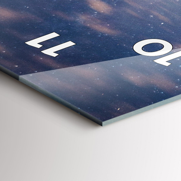 Zegar ścienny pionowy Góry o zachodzie słońca