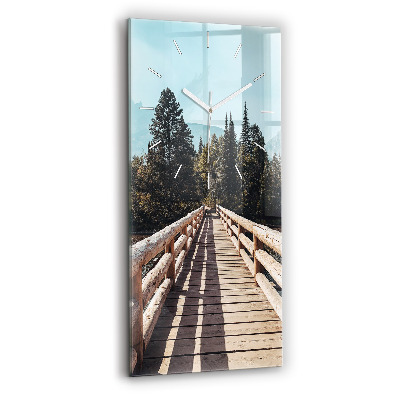 Zegar ścienny pionowy Góry w Yellowstone