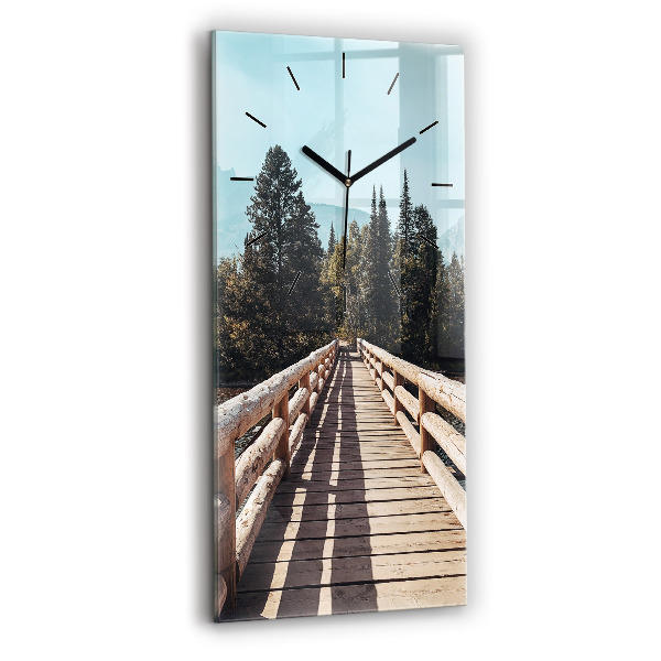 Zegar ścienny pionowy Góry w Yellowstone